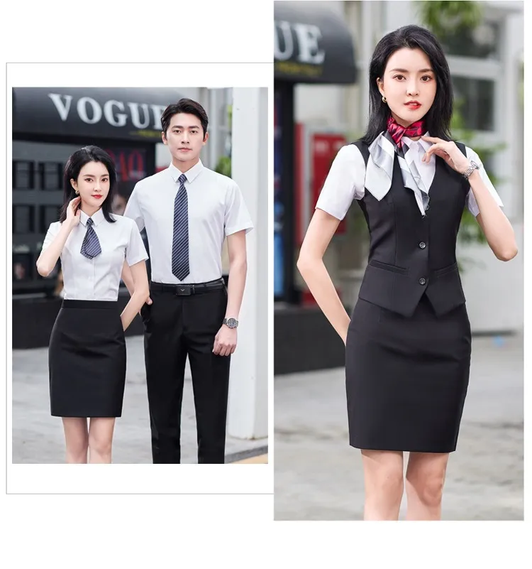 Waistcoat Formal Style Billiard Vest Hotel Staff Uniform Billiard Club Service Workwear with Logo Embroidery