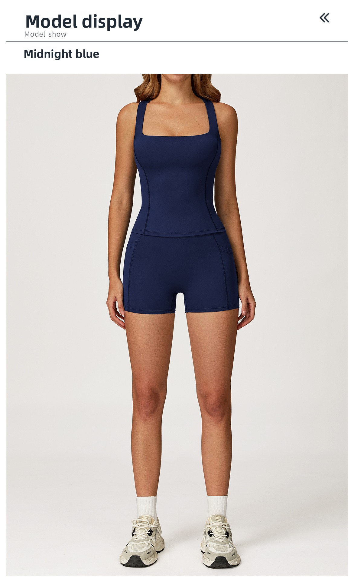 Women's Breathable Sports Yoga Set Barely-There Racerback Tight Solid Pattern Outdoor Running Fitness Wear Front Logo