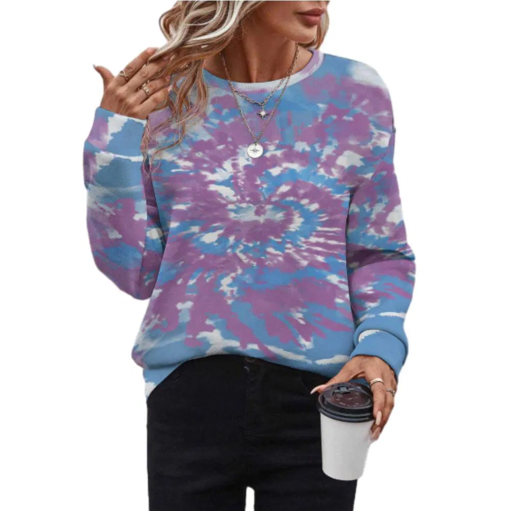 Trendy Women Pullover Sweatshirt Chic Urban Streetwear Loose Fit Lounge Wear Hoodie