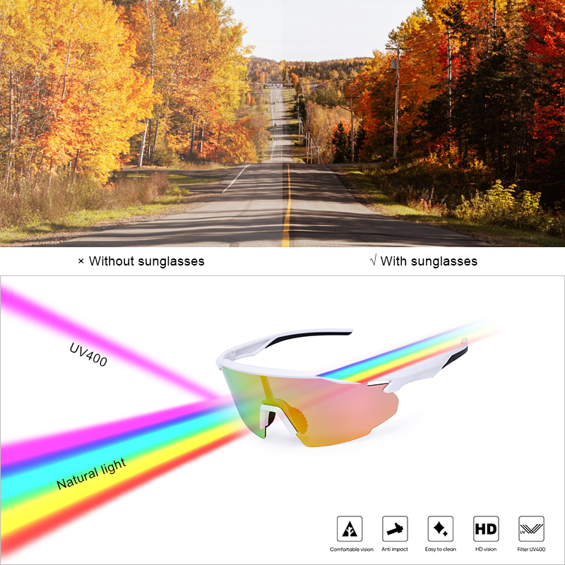 Women Running Sports Sunglasses HB-521 PC Lens PC Frame Polarized Pickleball UV Protection Customizable Options Available