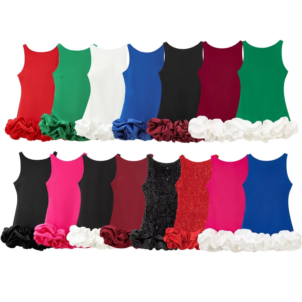 Elegant Sleeveless Bubble Mini Dress
