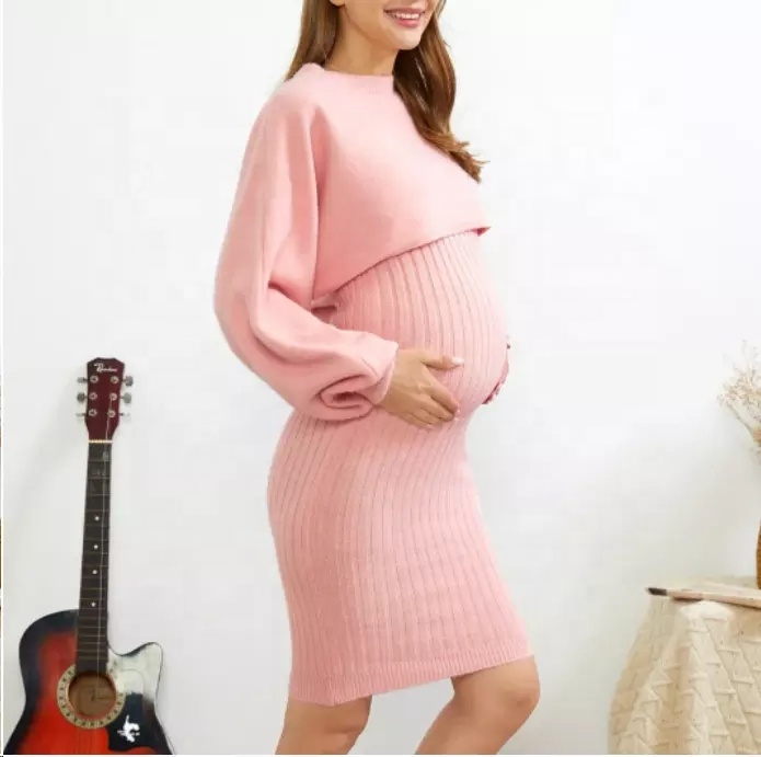 New Breathable Women Apparel Cotton Clothing Maternity Apparel Dress Pregnant Maternity Wear