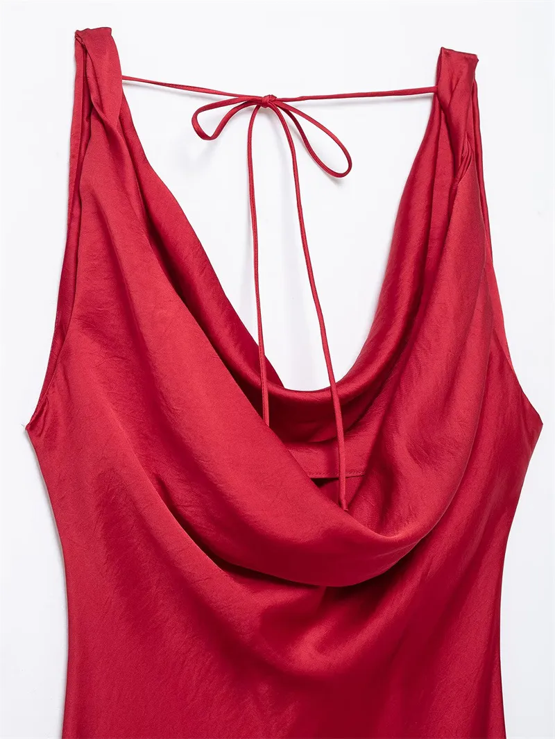 Elegant Women's Slip Dress Side view