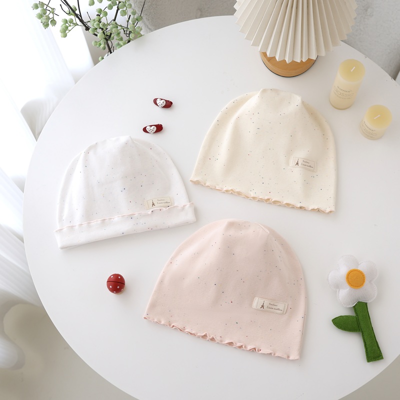 Spring and Autumn Baotou Cap Women's Double Lace Colored Cotton Breathable Pullover Cap Fashionable Comfortable Nightcap MoonHat