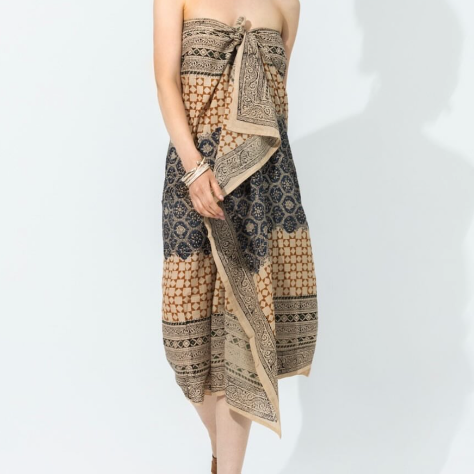 High Quality Low MOQ Customize Printed 100% Rayon Viscose Women Beach Sarong Pareo Beach Cover up