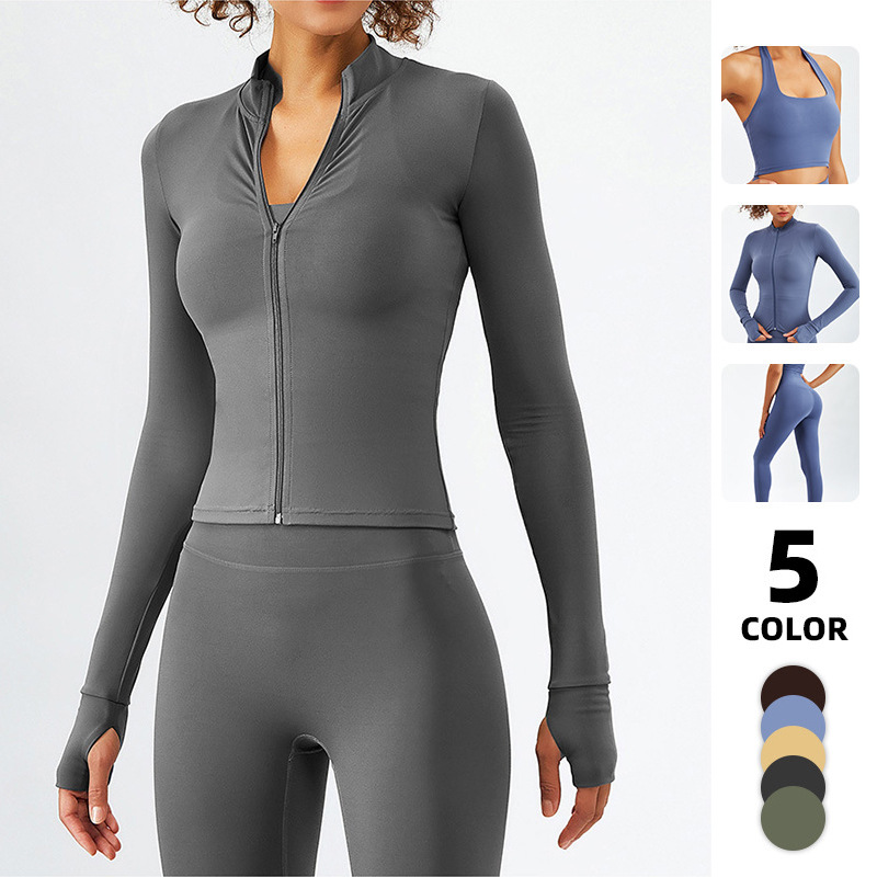 Wholesale Fitness Clothing OEM ODM Clothing Yoga Jackets Workout Clothing Sport Outfit Wear Gym Fitness Set for Women