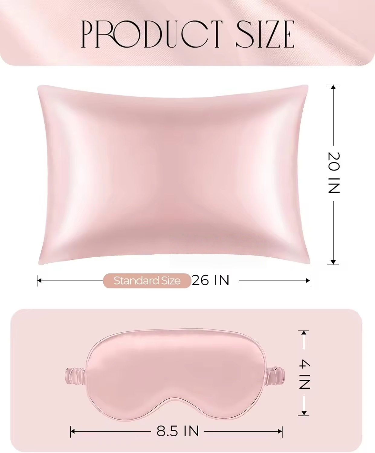 Custom Logo Luxury Satin Silk Sleep Set Comfortable Soft Eye Mask Pillowcase Scrunchie Light-blocking Sleep Set in Gift Box