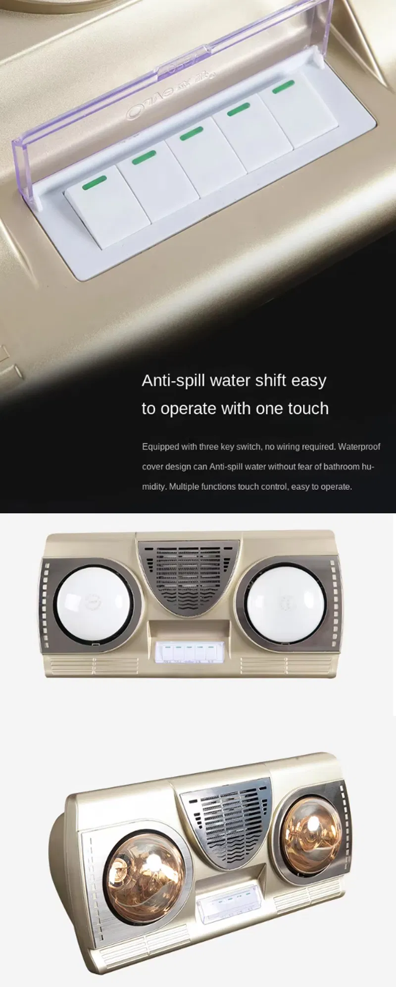 Intelligent Control Fashion Luxury Five Available Small Power