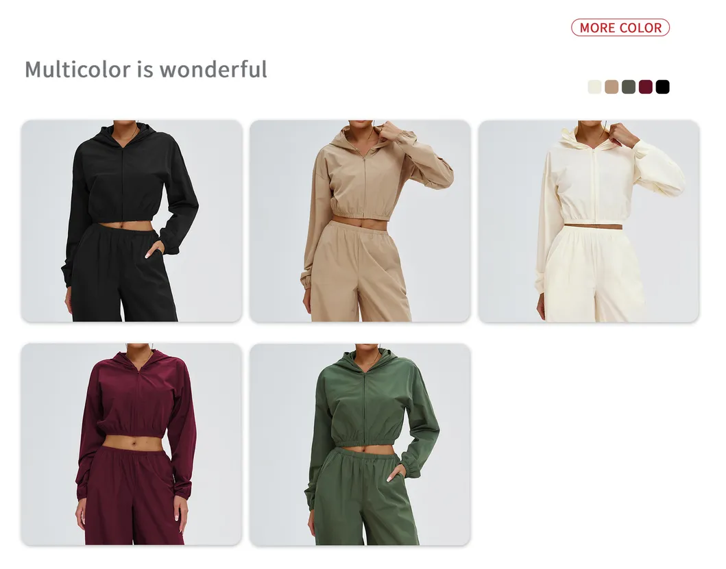 Streetwear/Activewear/Sports Wear Woman Clothing Coat and Pants Tracksuit