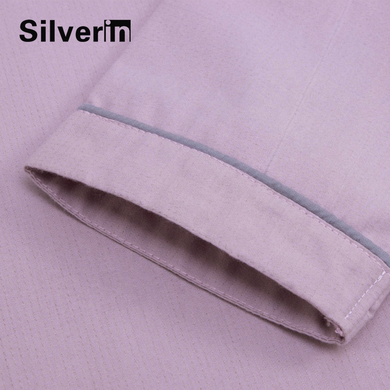 Custom logo Soft Double Pure Silver Fiber Anti-microbial Sleepwear Women Pajamas