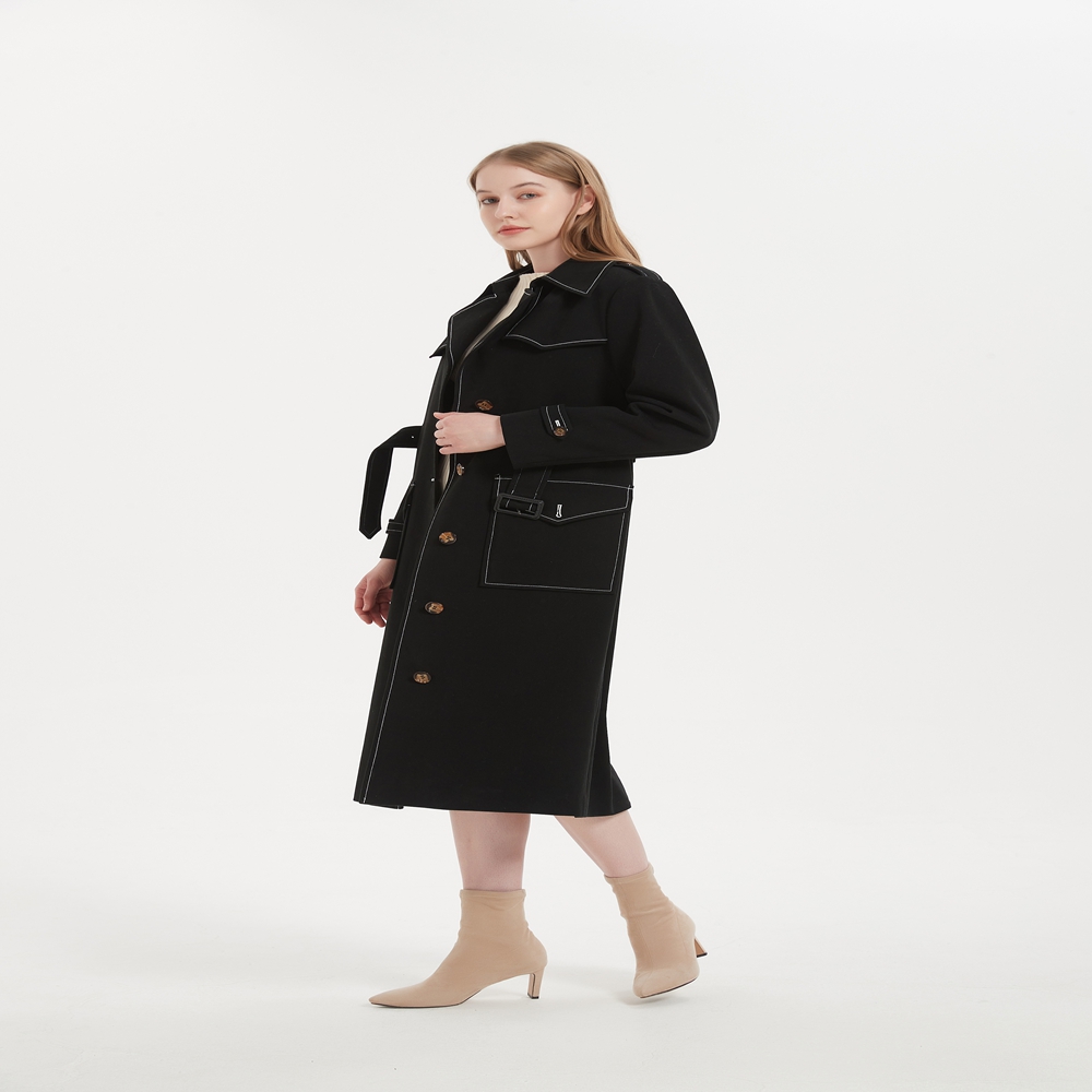 Womens Trench Coat Close Up