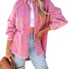 Wholesale New Arrival Autumn&amp;winter Women's Solid Color Washed Denim Jacket Coat Oversized Casual Jacket
