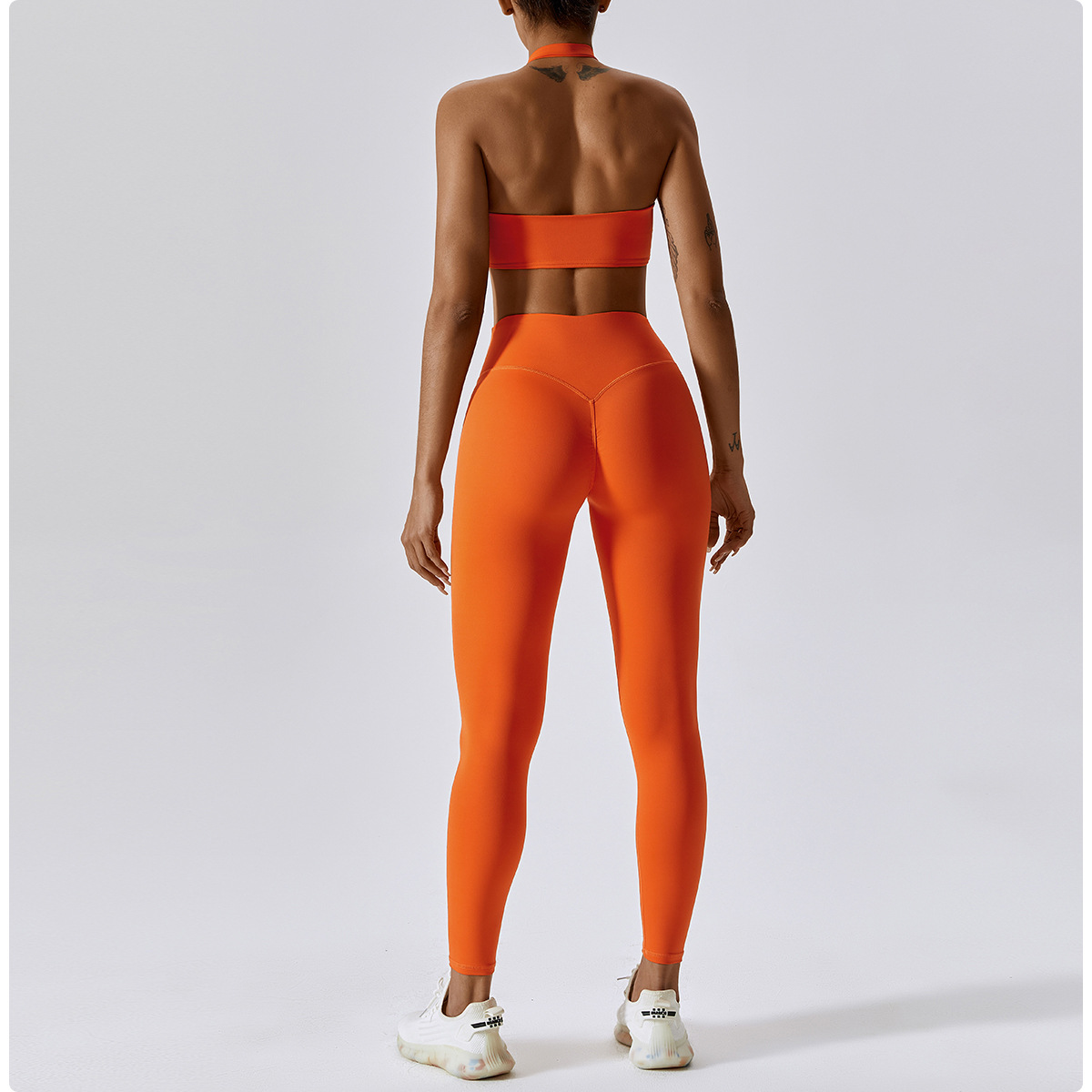 New Arrival Custom Logo Workout Legging Yoga Fitness Activewear Two Piece Women's Sets