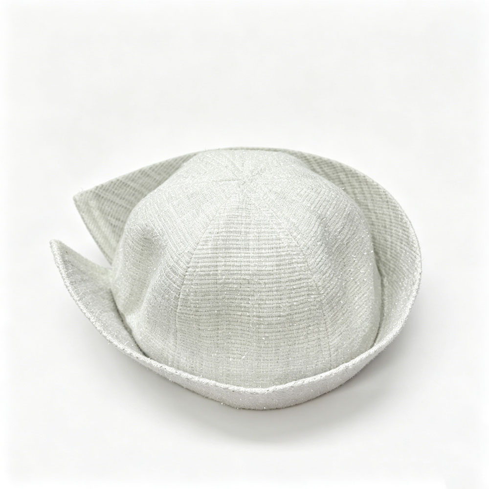 Fashion Womens Elegant Tweed Grid Felt Bowler Hats Winter Cloche Ladies Women Sailor Hats Bucket Hat