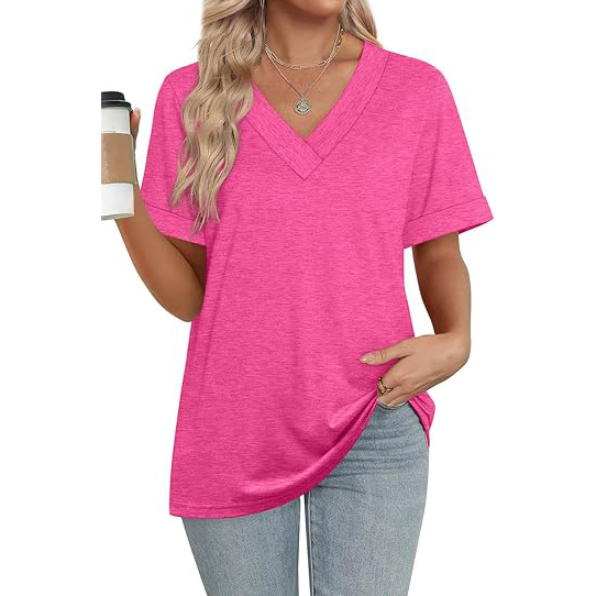 Fashion Forward Women's Regular Fit T-Shirts Wholesale Summer Heavyweight 180g Nylon Crew Neck Short Sleeve Breathable Quick Dry