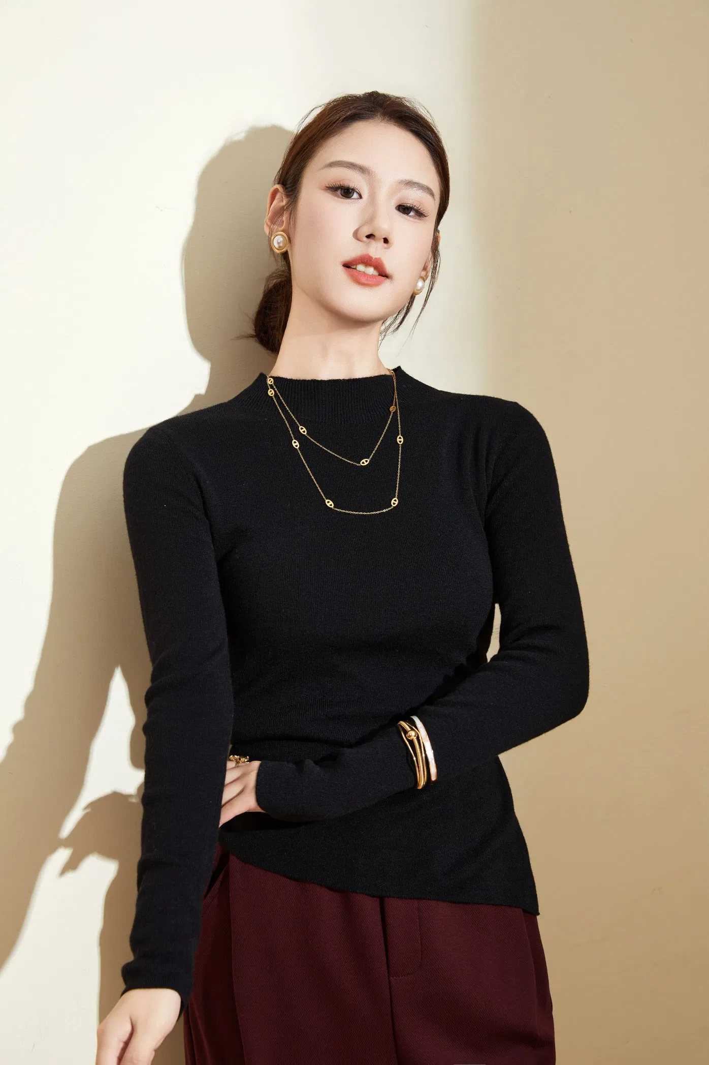 Women's Pullover Sweater Premium 100% Wool Knitting Wear