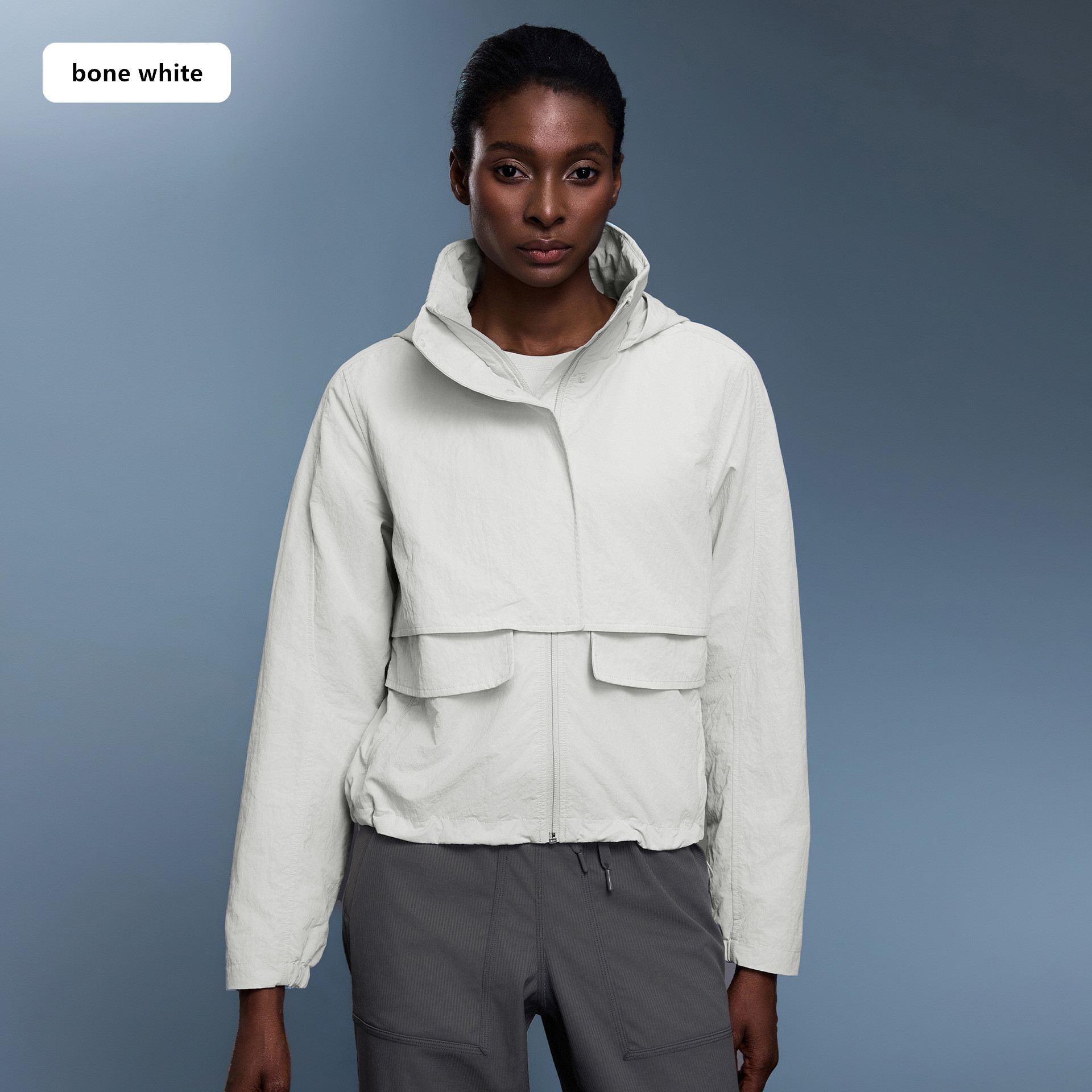 Women's Casual Coat Outdoor Waterproof Wear-resistant Sports Trench Coat Women Hooded Loose Casual Coat Jacket