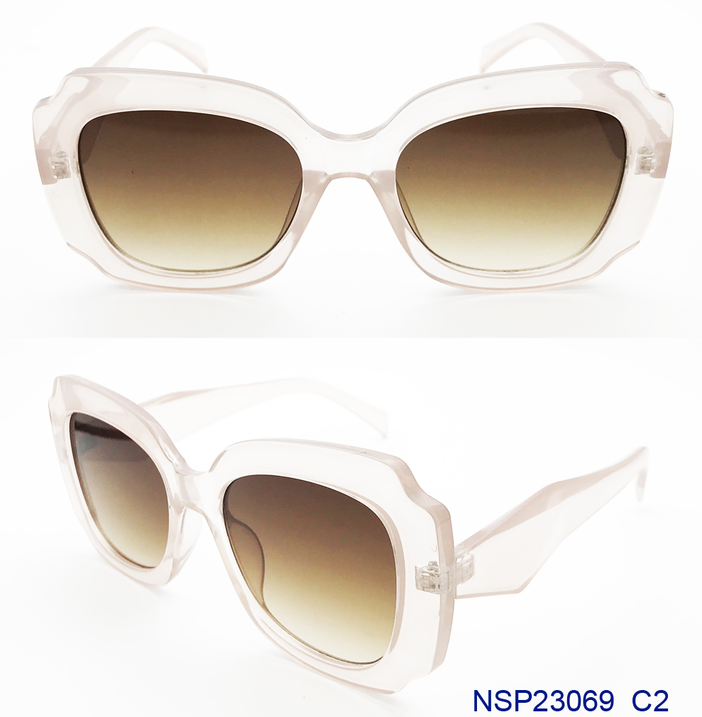 Safety Big Square Luxury Sexy for Unisix Designe Transparent Tender Lens Fashion Model Safety UV400 Creative Sunglasses