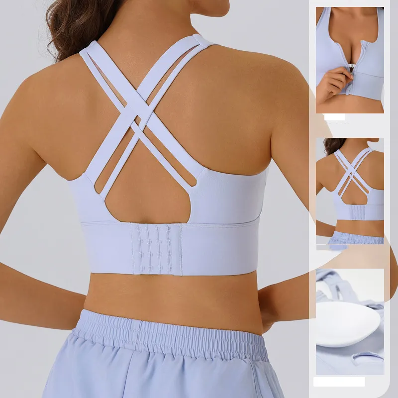 Stylish Women's Plus Size Workout Vest with Cross Back