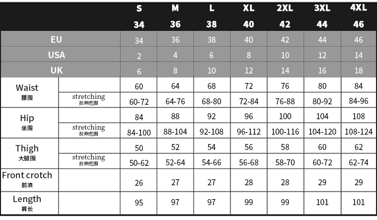 Size Chart 2
