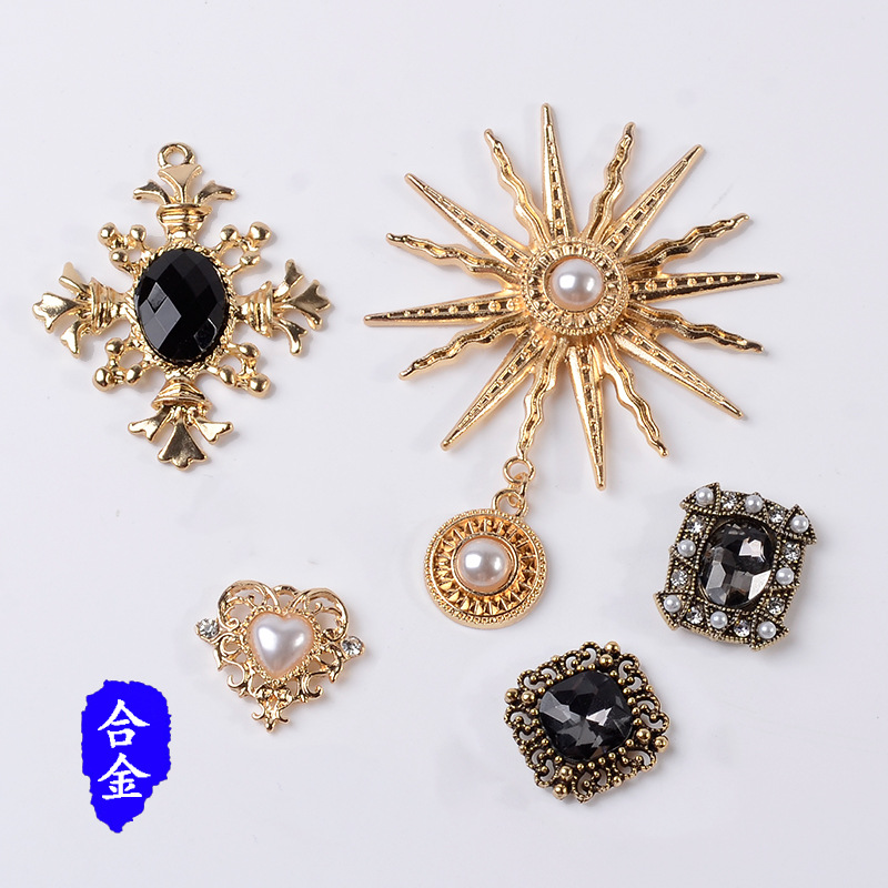 New Alloy Sun Flower Love Accessories Diy Clothing Bags Shoes Accessories Materials Spot Wholesale Button