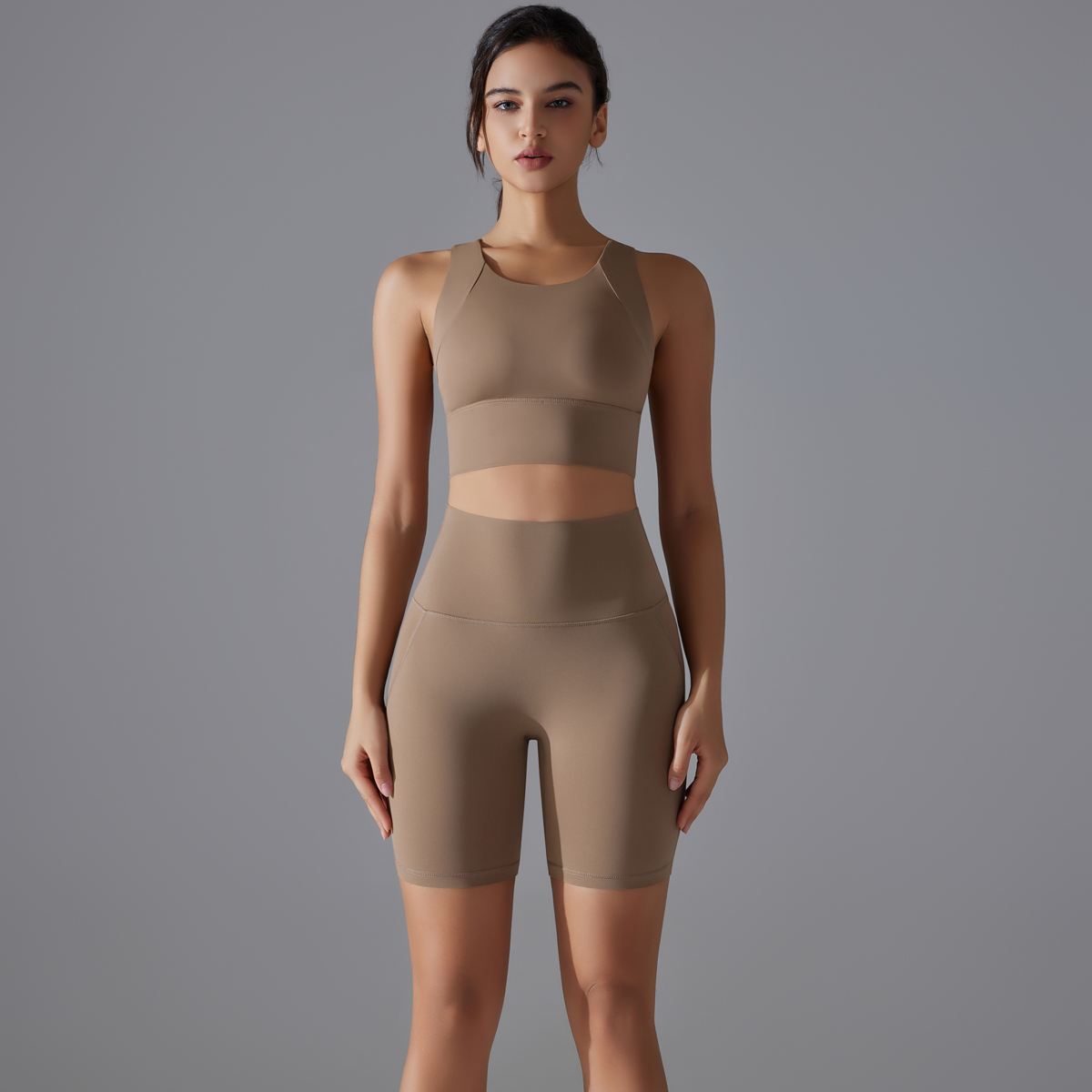 HUIHE Custom Logo Gym Fitness Yoga Clothing Activewear Sets Women Sportswear Butt Lift Workout Clothes for Women
