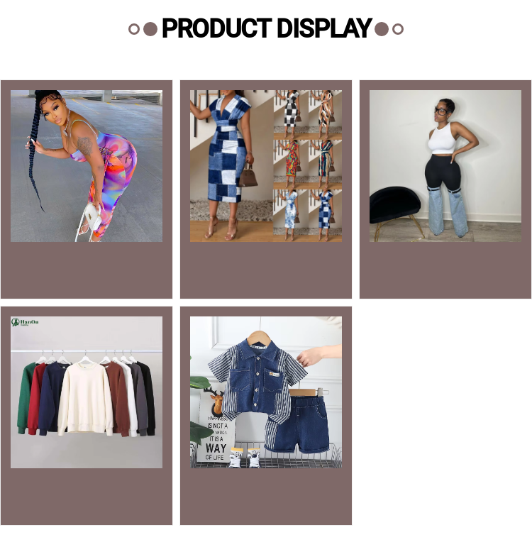 Fashion collection display banner