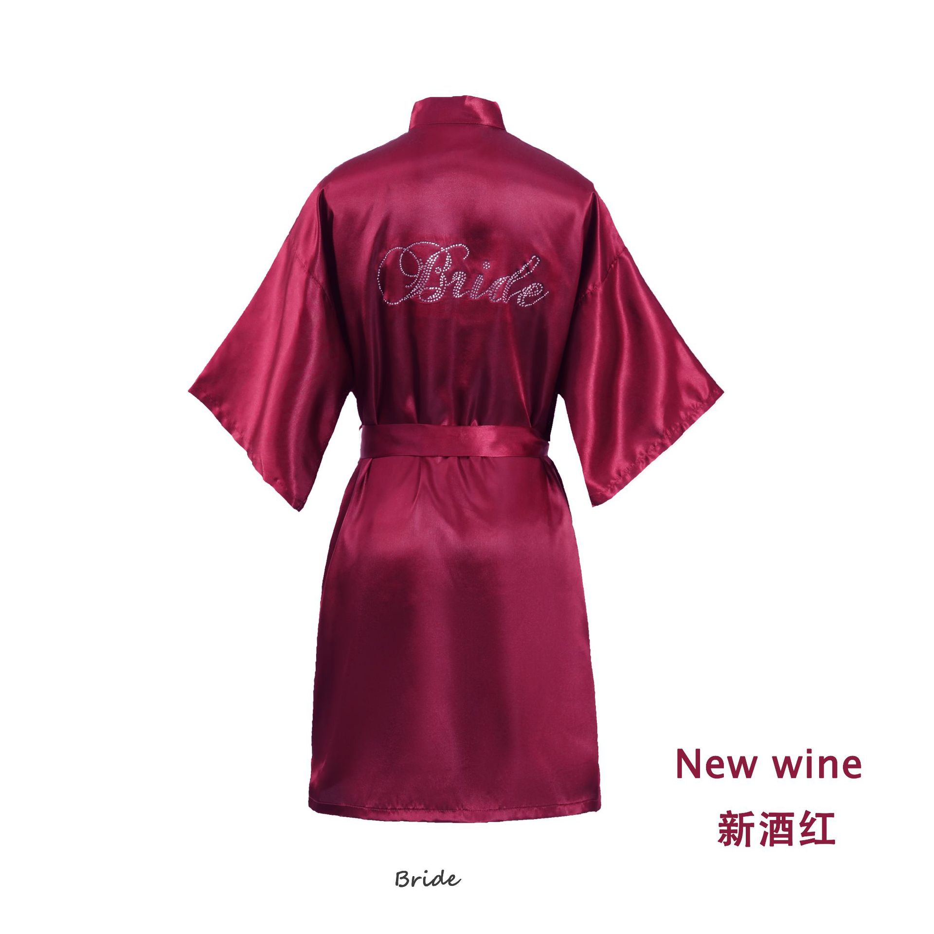 DEYA Wholesale Women Dressing Gowns Bridal Party Bathrobes Sleepwear Custom logo Kimono Robe Robes for Beauty Sn