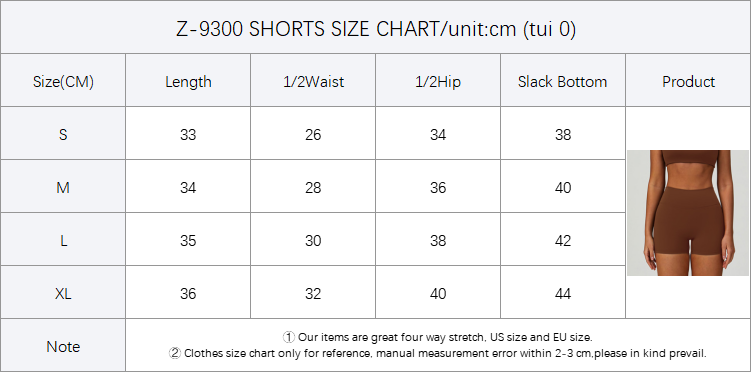 Size Chart 2