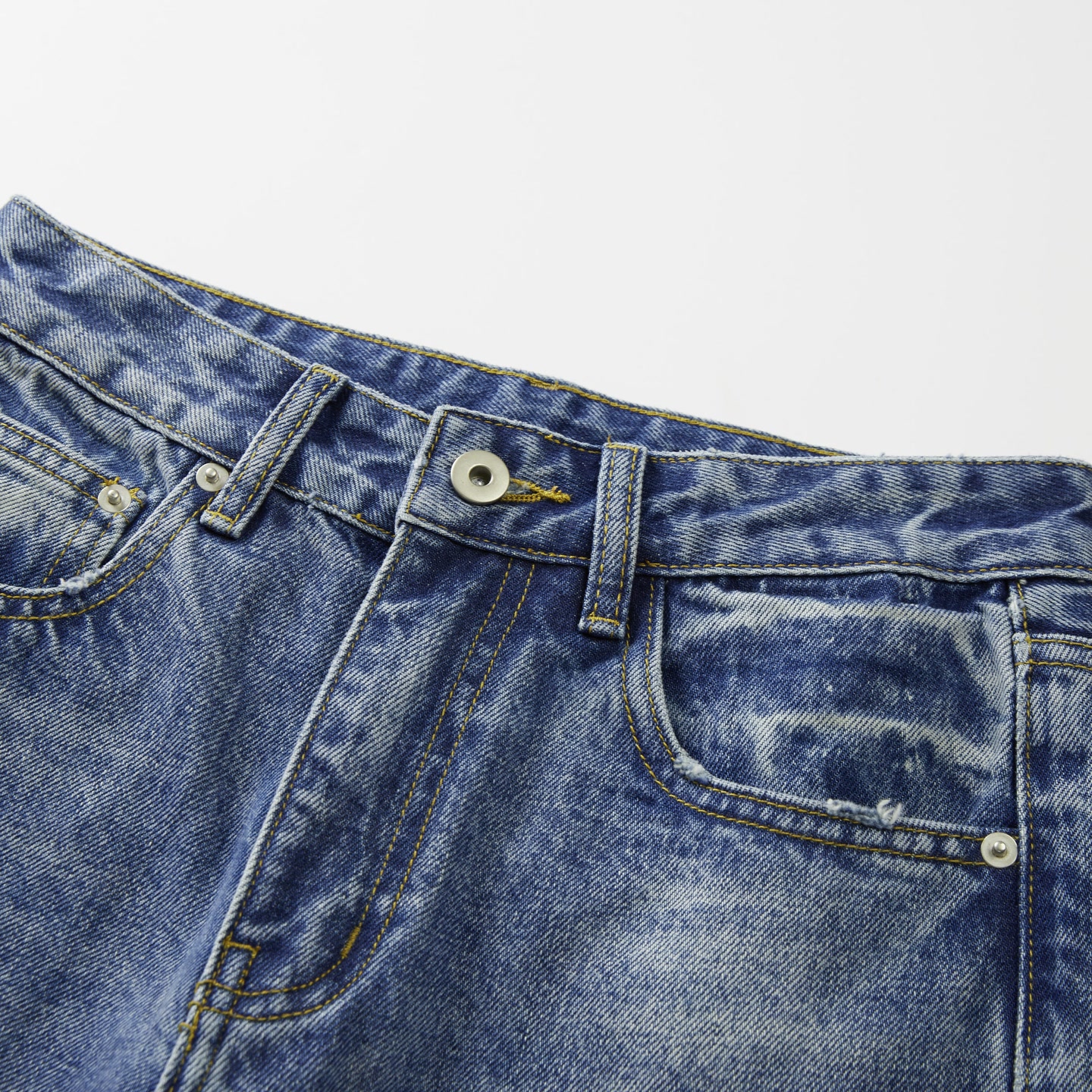 Women's Jeans Mid Rise Straight Leg Full Length Washed Raw Hem Non Stretch Cotton Polyester Denim Casual Streetwear Wholesale
