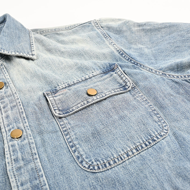 Custom Logo Denim Shirt Casual Jean Casual Long Sleeve Oversized Shirts for Ladies