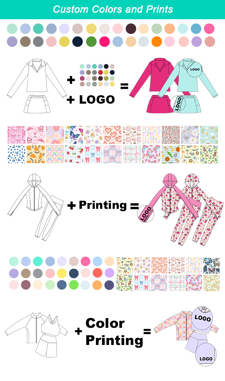 WEIWEI Wholesale Girls Yoga Sets Private Label Kids Activewear Sets Girls OEM Custom Logo Naked Feel 80/20 Nylon Spandex For Gym