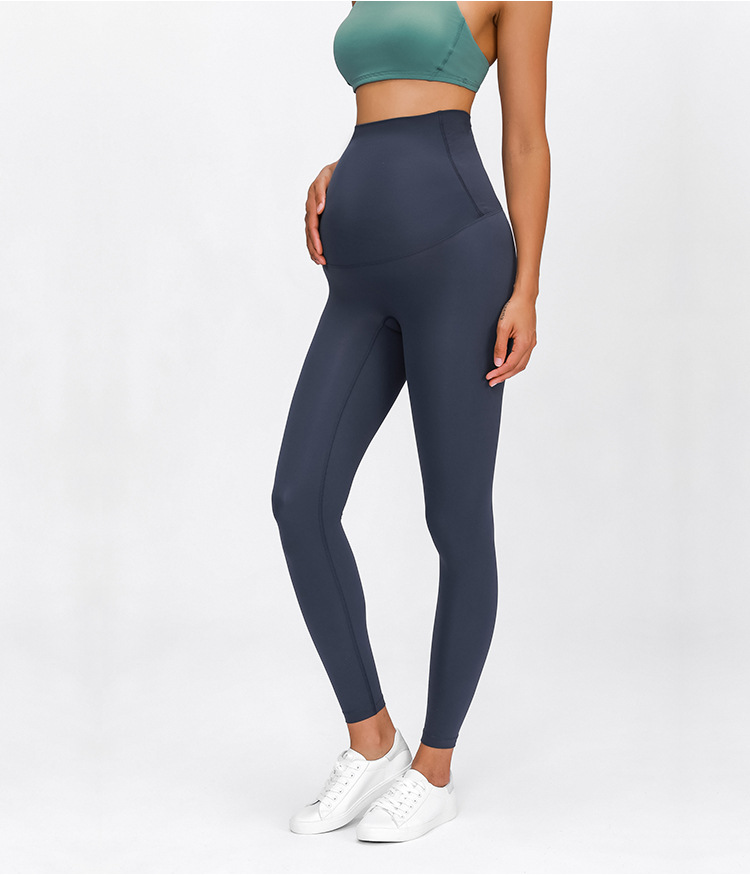 Custom Logo Active Wear Women's Super Soft High Waist Leggings Cotton Yoga Pregnancy Maternity Leggings For Women's