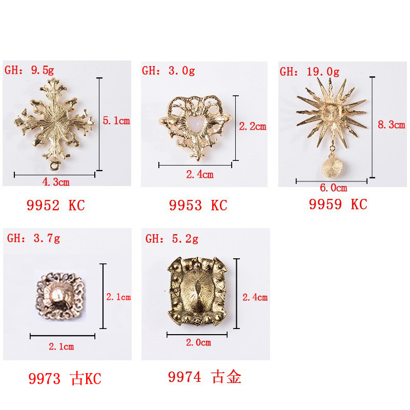 New Alloy Sun Flower Love Accessories Diy Clothing Bags Shoes Accessories Materials Spot Wholesale Button