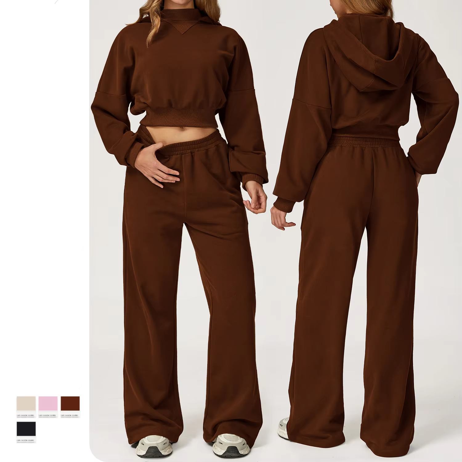 Custom Homewear Loungewear Set Women's Baggy Polyester Cotton Two Piece Plus Size Lounge Wear Sets Women