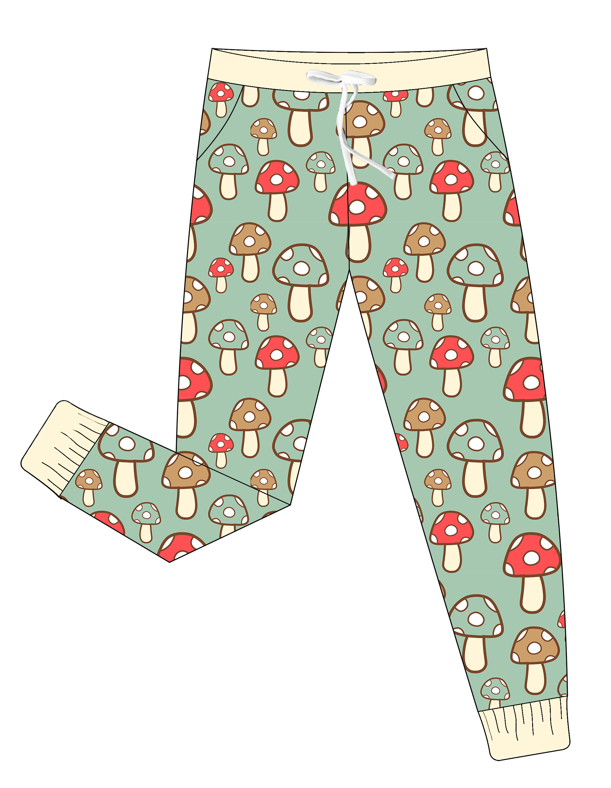 RTS Adult Mom Women's Bamboo Jogger Breathable Mid-Waist Pocket Pants Paired with Western Printed High Elasticity ODM Supply
