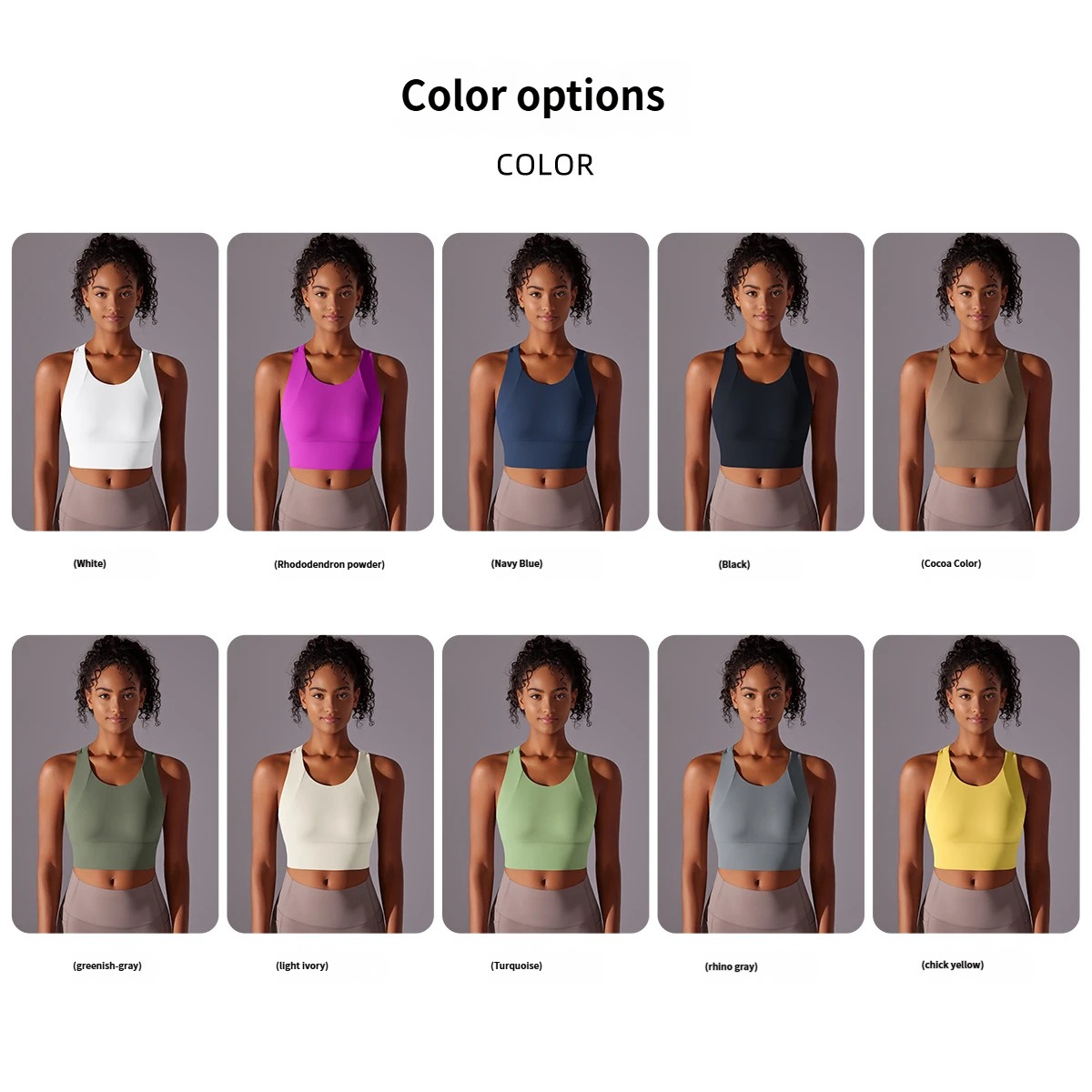 Fixed Cup One Piece Sports Front Logo Cohesion Curve Beautiful Back Fitness Yoga Suit Bra Women