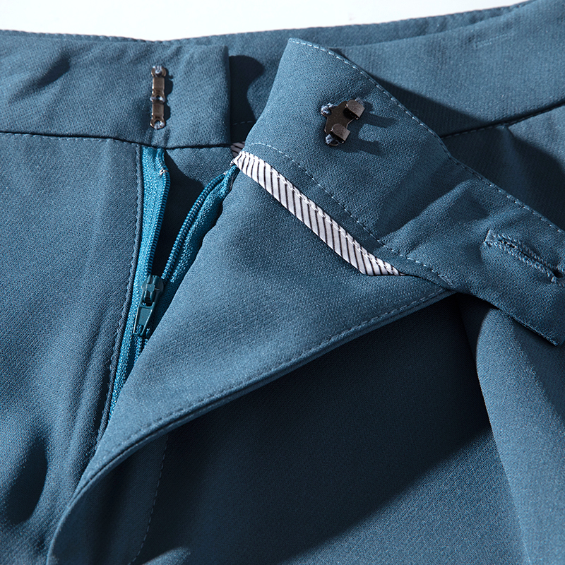 Zipper and Button Detail