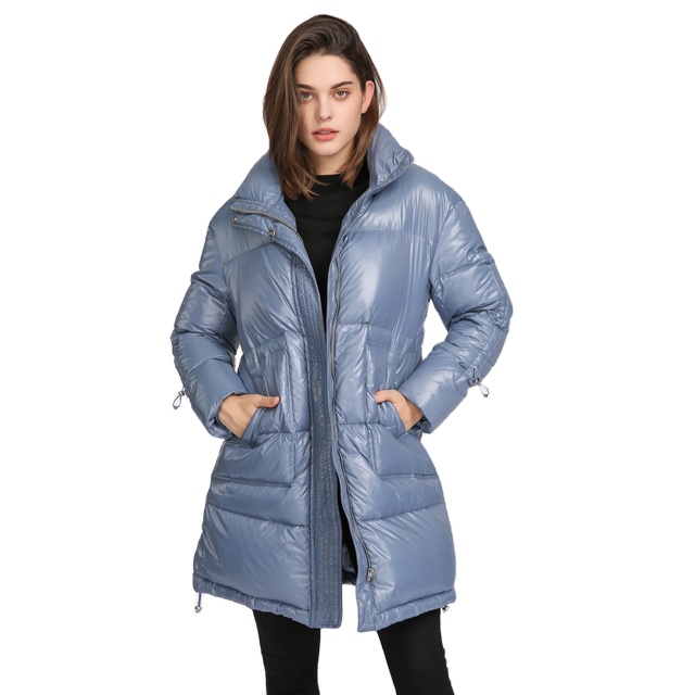 2021 Custom Fashion Casual Female Ladies Down Fill Bubble Long Plus Size Women's Jacket and Puffer Winter Coat for Women