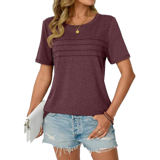 Wholesale Blank Women's T-Shirts Heavyweight Cotton Crew Neck Casual Streetwear Summer Eco-Friendly Breathable Quick-Dry Short