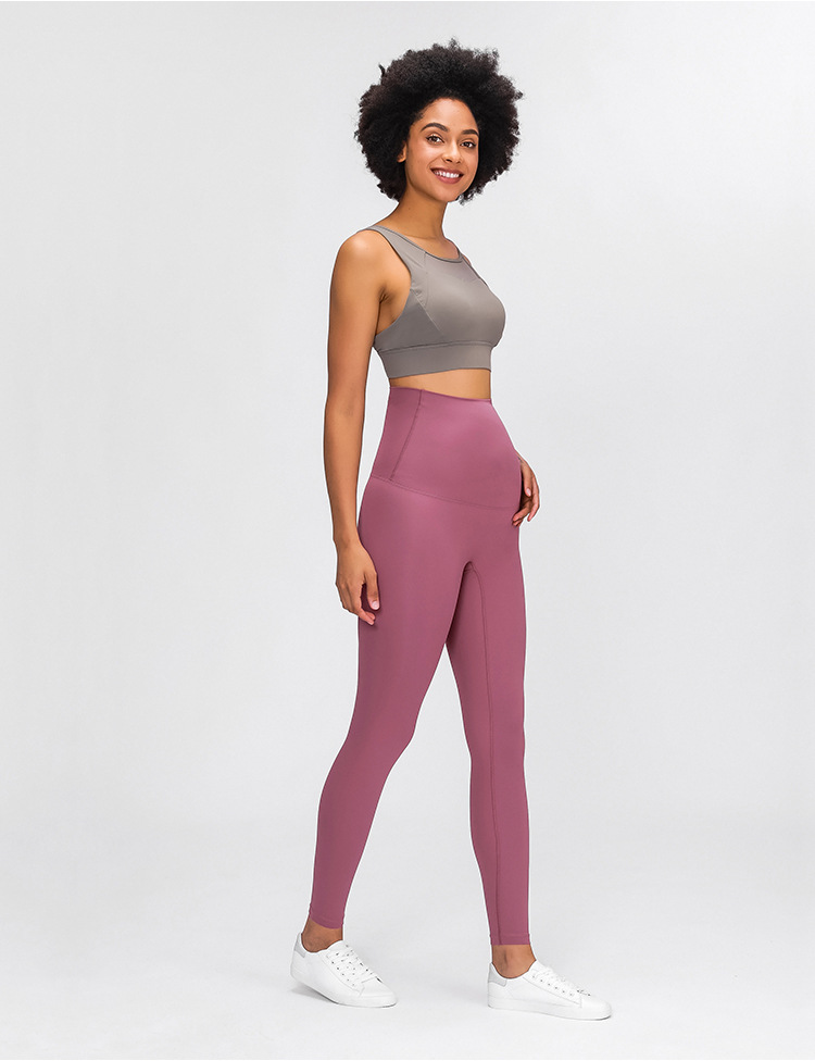 Custom Logo Active Wear Women's Super Soft High Waist Leggings Cotton Yoga Pregnancy Maternity Leggings For Women's