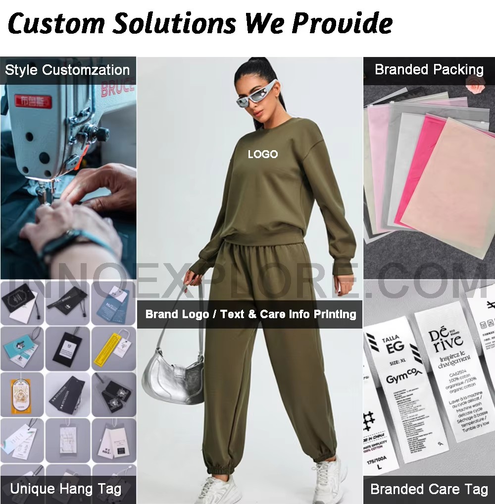 Women Yoga Set Custom LOGO Breathable Gym Tan Top Elastic High Waist Wide Leg Workout Pants Lightweight 2 Piece Women Activewear