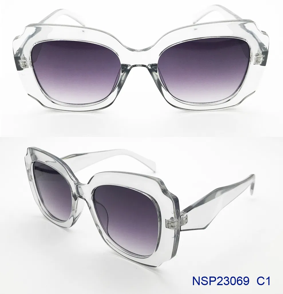 Safety Big Square Luxury Sexy for Unisix Designe Transparent Tender Lens Fashion Model Safety UV400 Creative Sunglasses