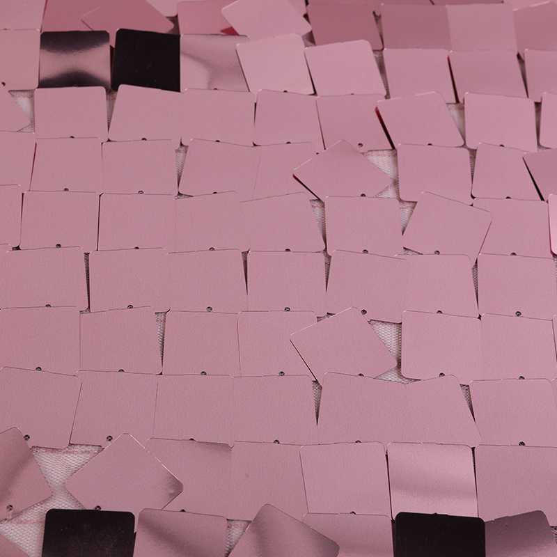 Square Sequin Fabric on Mesh for Party Dresses, Evening Wear and Fashion Apparel