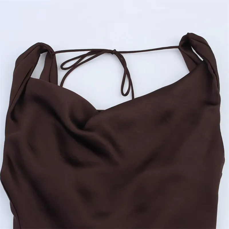 Elegant Women's Slip Dress Fabric Texture