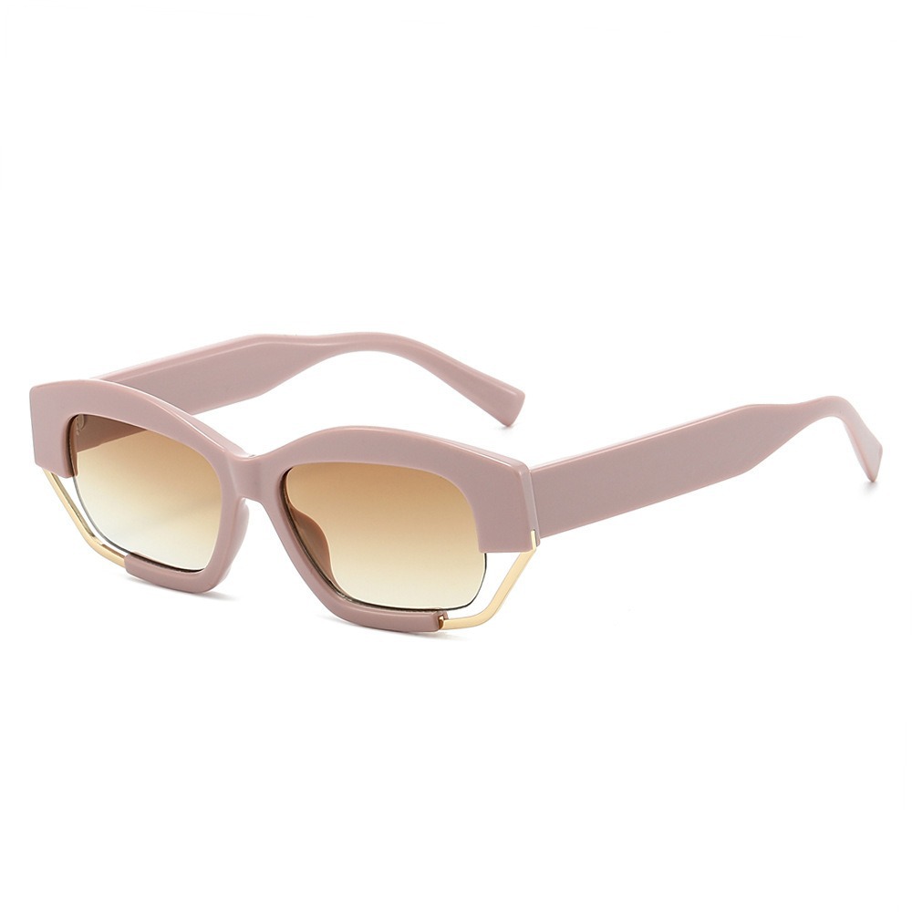 Irregular Cat Eye Sunglasses Women Hollow Out Frame Retro Punk Shades UV400 Trendy Streetwear Ladies Fashion Sun Glasses