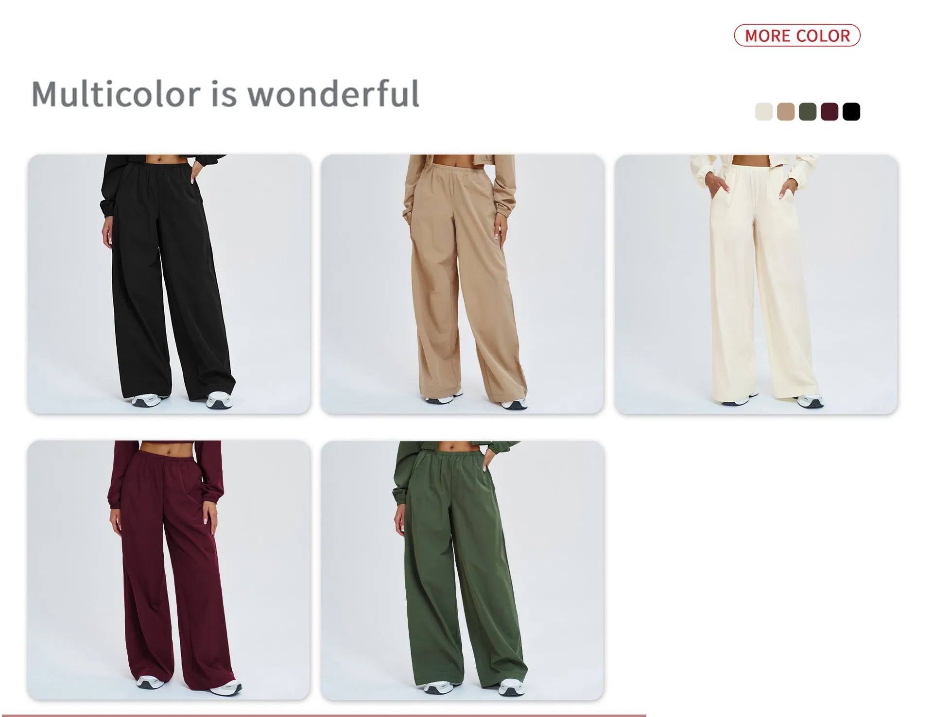 Streetwear/Activewear/Sports Wear Woman Clothing Coat and Pants Tracksuit