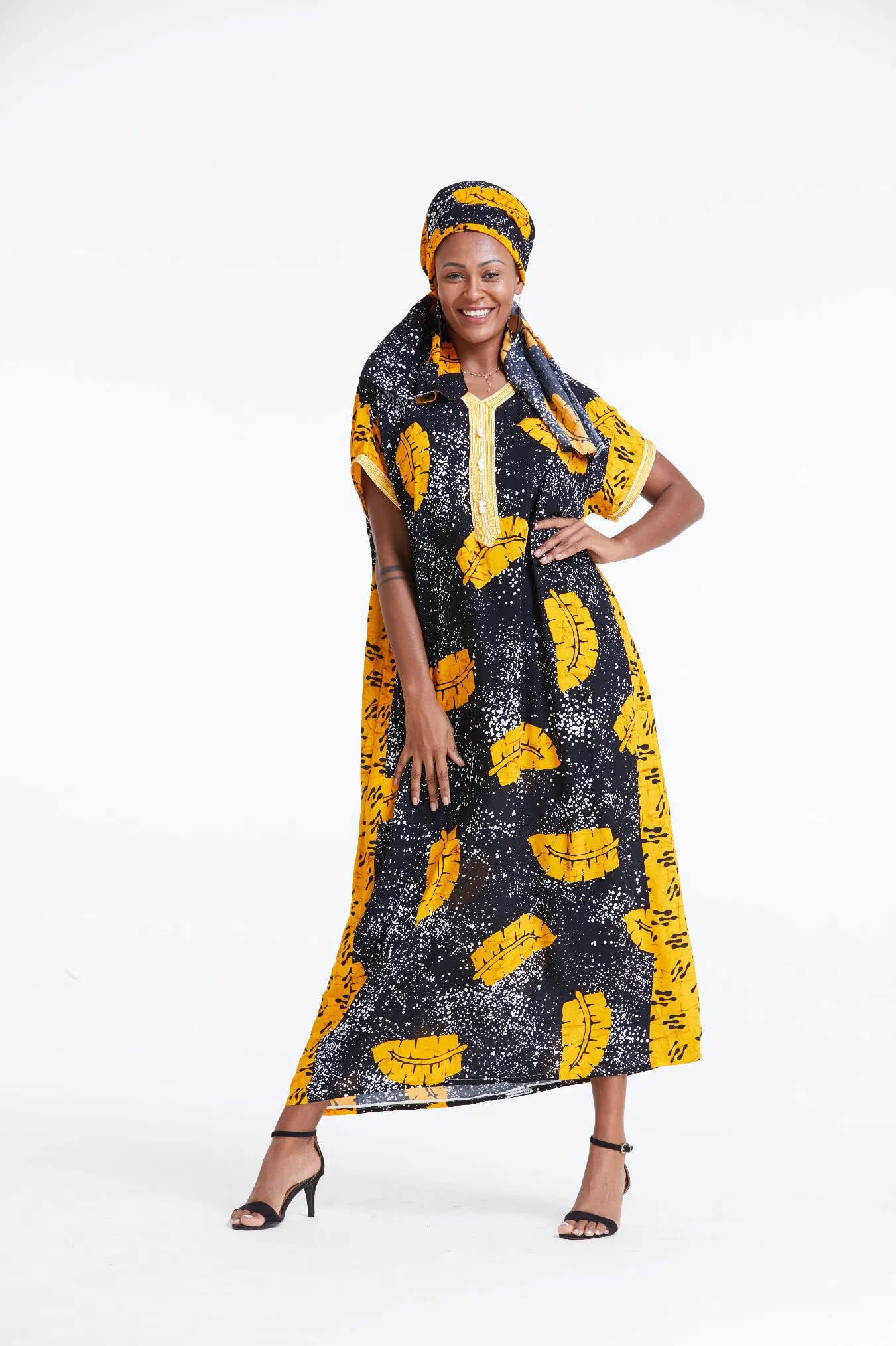 New Design Women Dress Plus Size Fashion Printed Dress