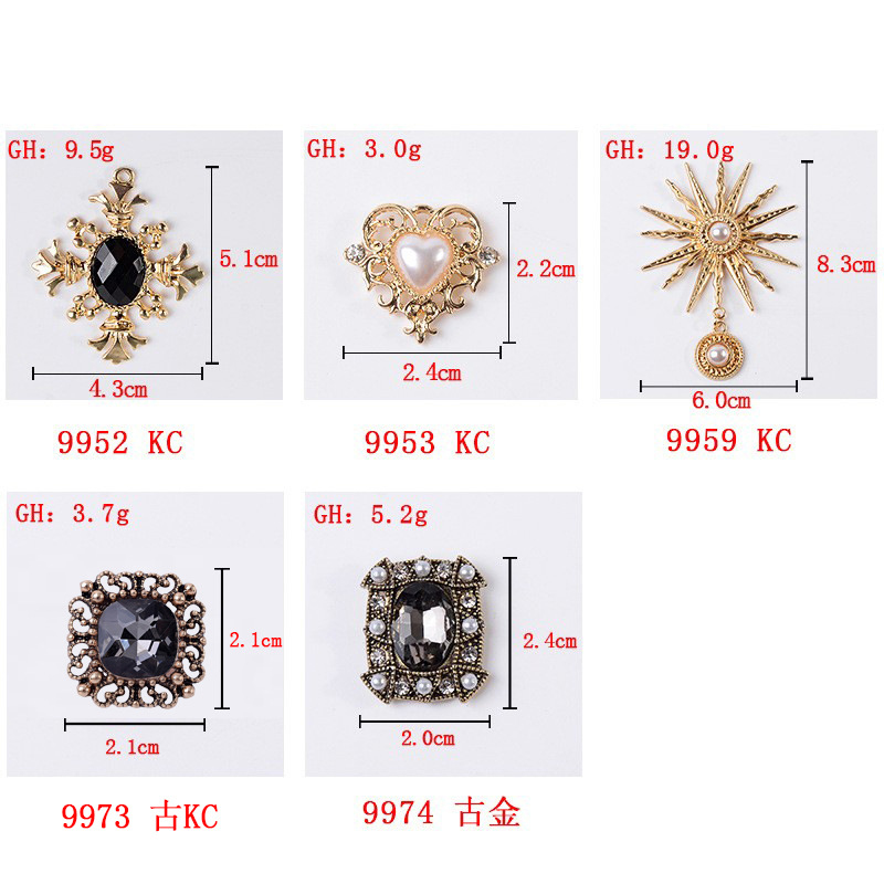 New Alloy Sun Flower Love Accessories Diy Clothing Bags Shoes Accessories Materials Spot Wholesale Button