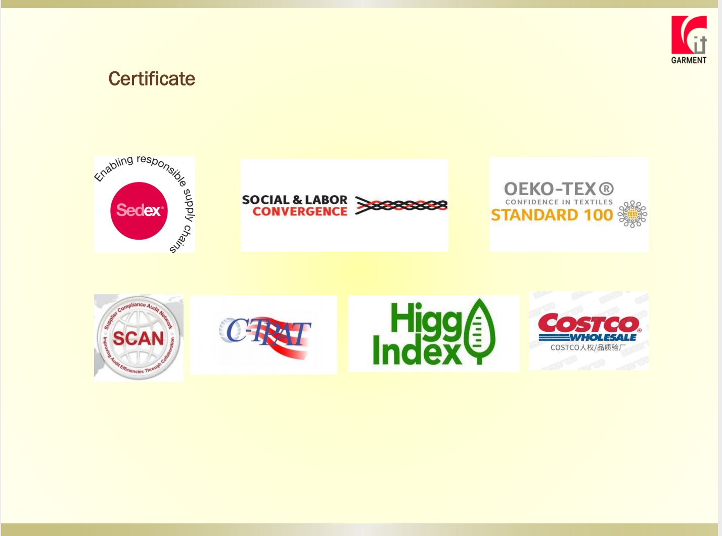 Quality Standard Certificate 2